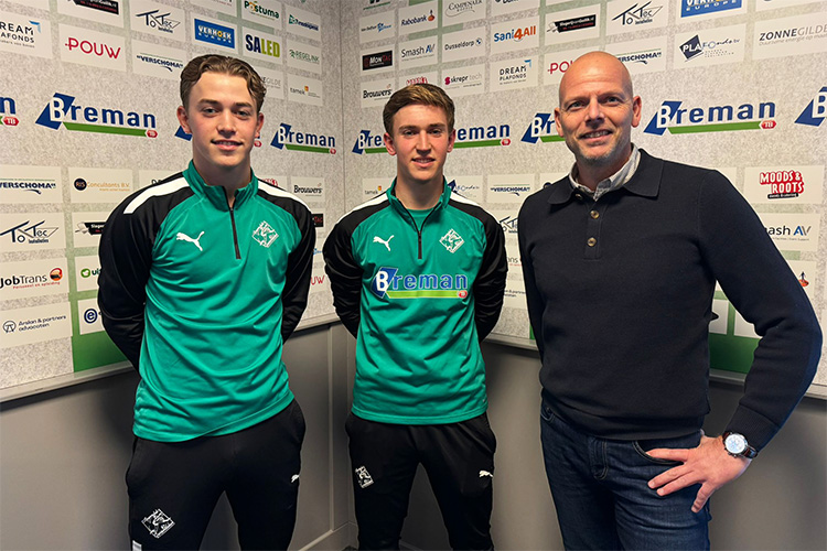 Wieger en Lukas Beens sluiten aan bij eerste selectie Sportclub Genemuiden